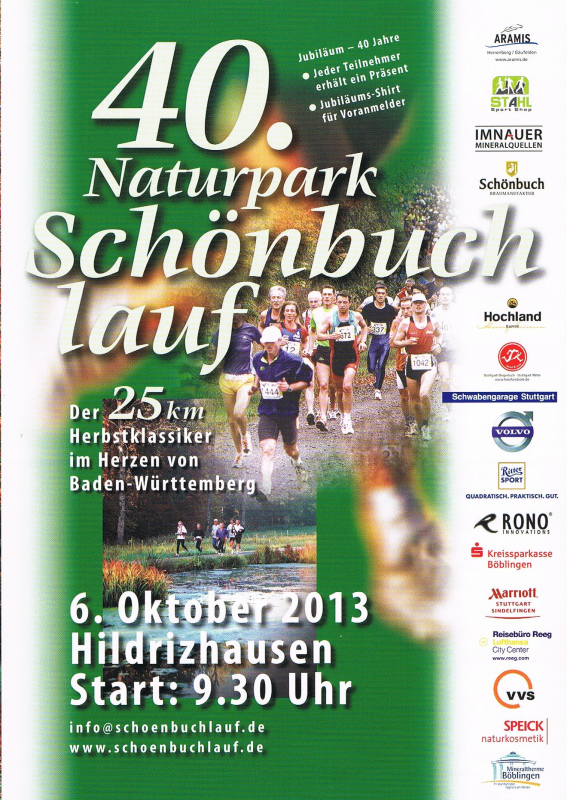 Veranstaltungsplakat zur 40. Ausgabe des „Herbstklassikers“ im Jahr 2013